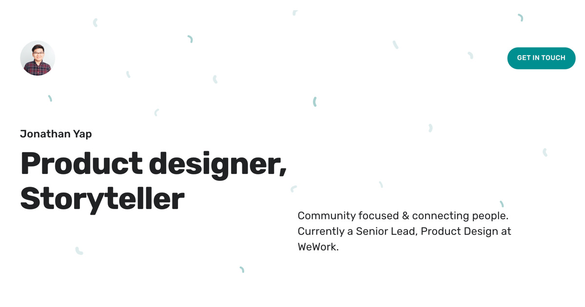 Jonathan Yap – Design • People • Community